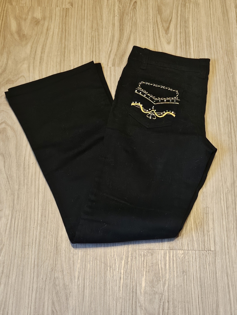 NWOT - Black Shorts with Gold Accent - Jrs Sz 9